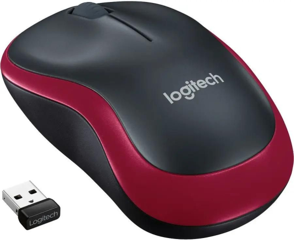 Купить Мышь Logitech M185 red